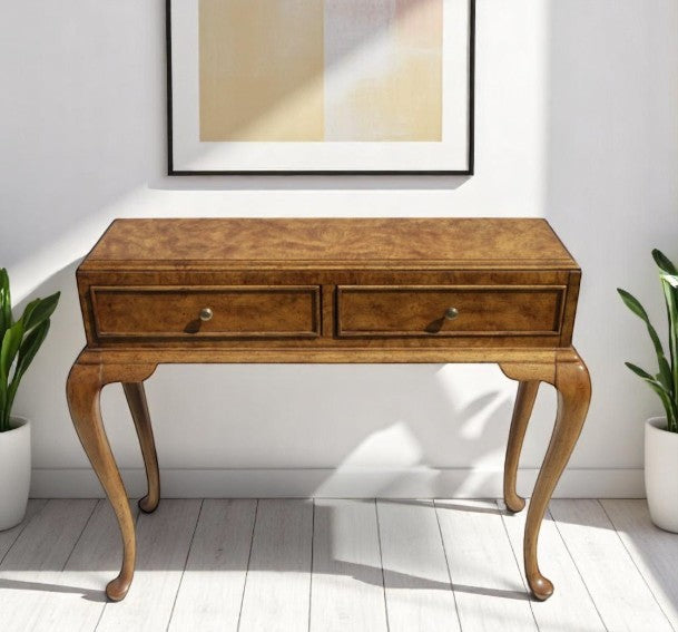 1970s American Of Martinsville Burl Ming Style Side Table
