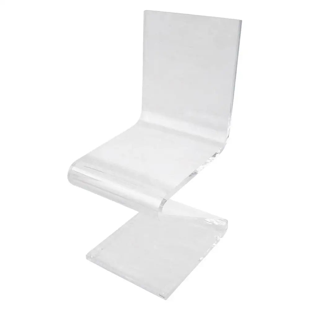 (1) Haziza H Studio Glide Z Chair GC1 Clear 1 inch thick Acrylic Chair
