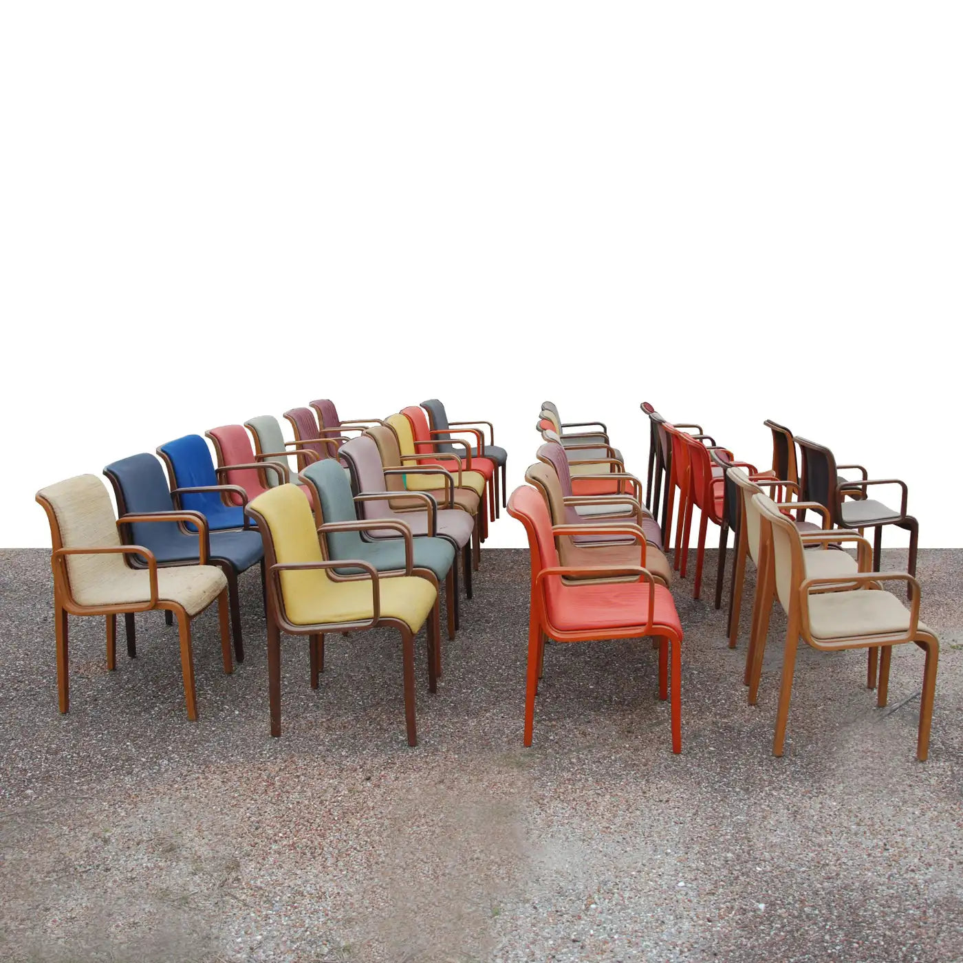 Iconic Knoll mid-century velvet armchair