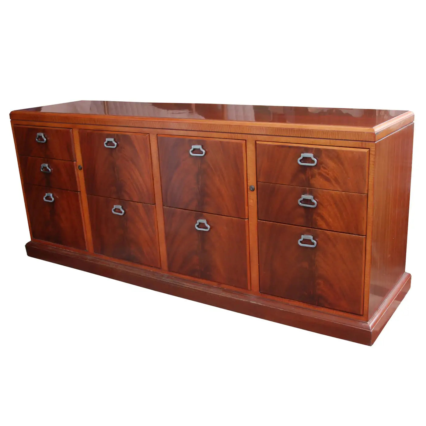 luxury mahogany office storage cabinet