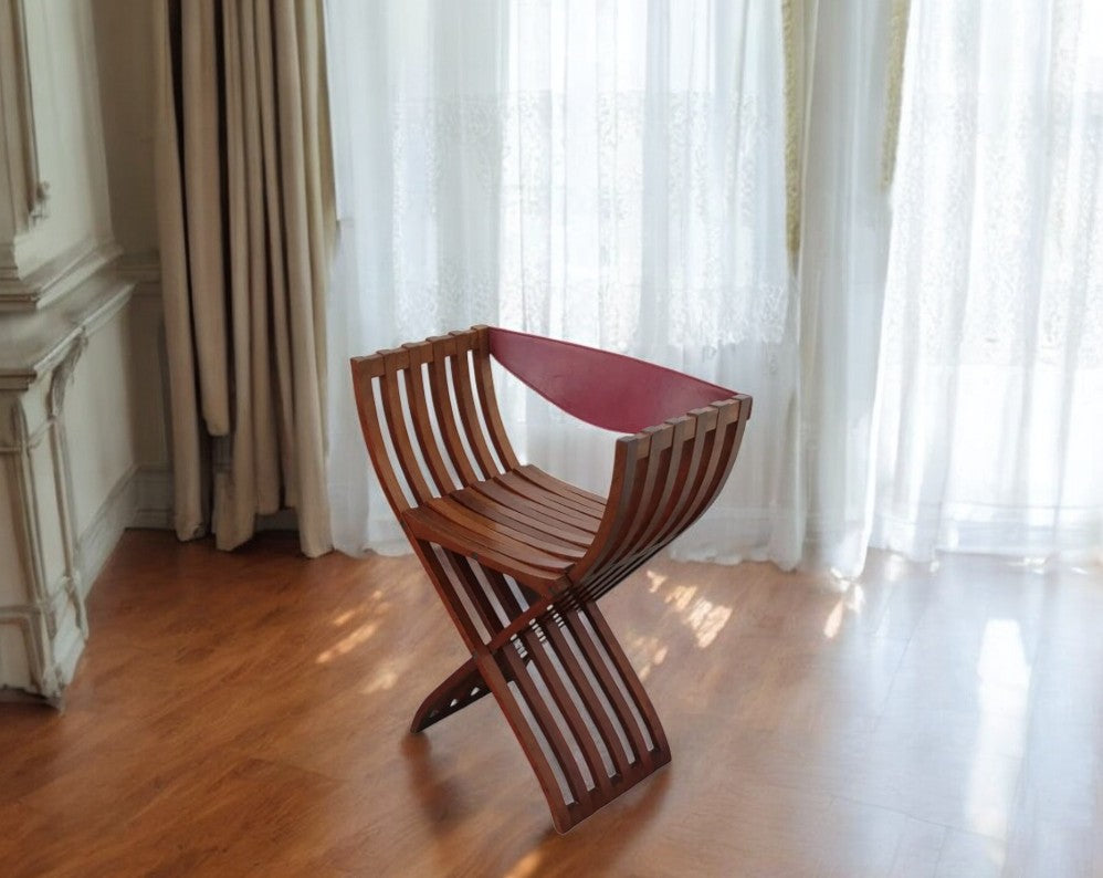 Curule chair in the style of Pierre Paulin