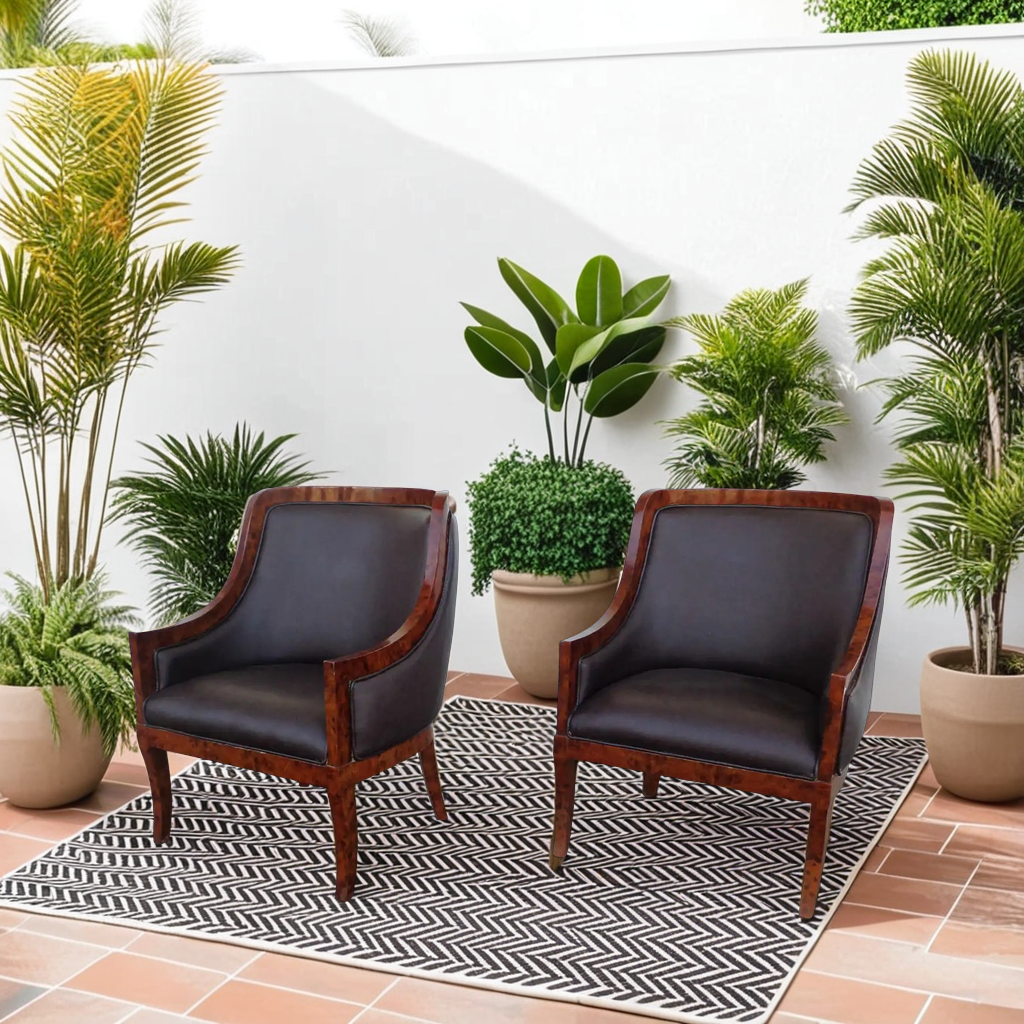 Pair of Art Deco Lounge Chairs