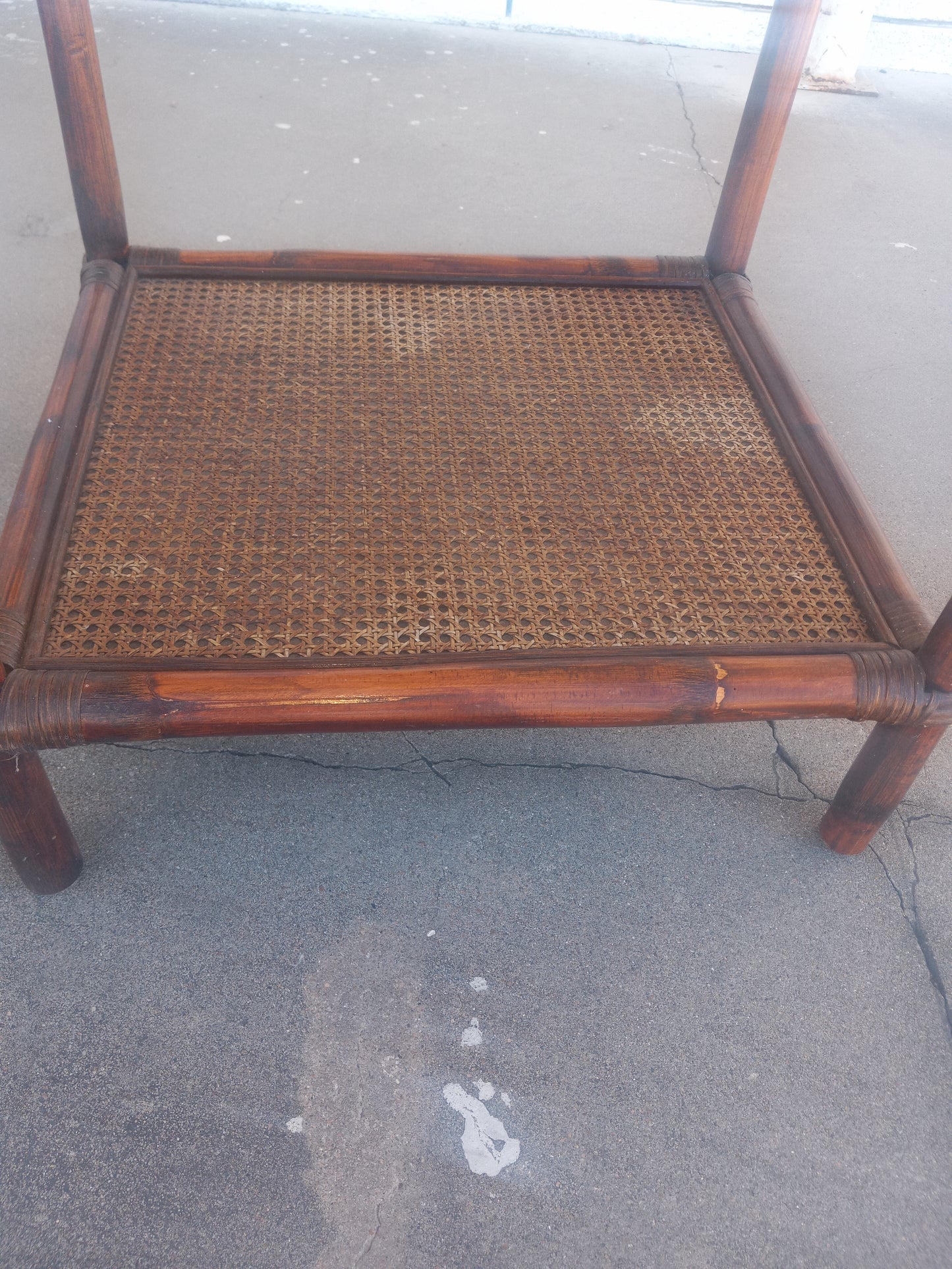 Tropical bamboo furniture accent table