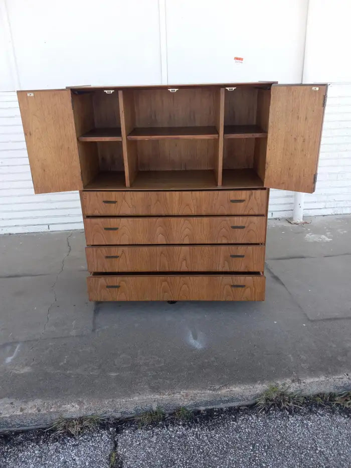 Vintage Jack Cartwright highboy chest with stylish modern storage.