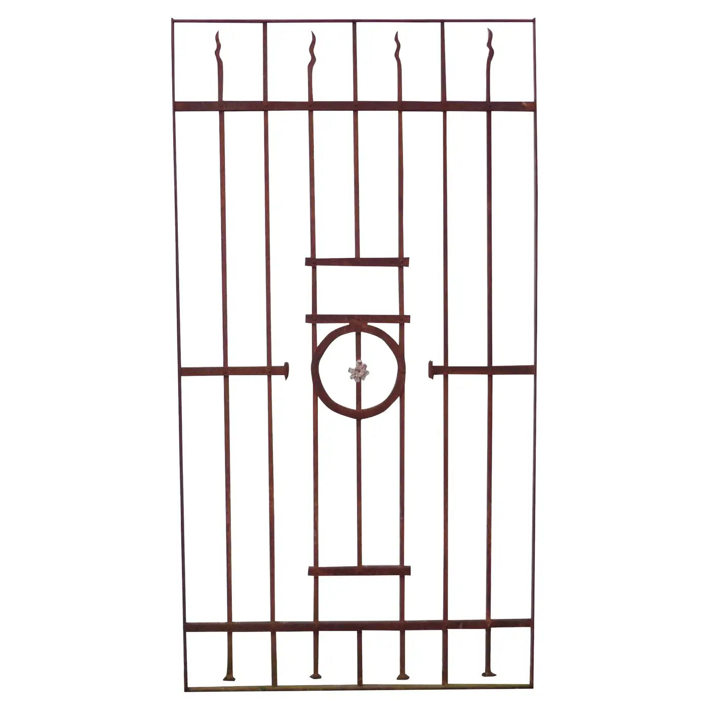 Ornate vintage iron gate with elegant craftsmanship