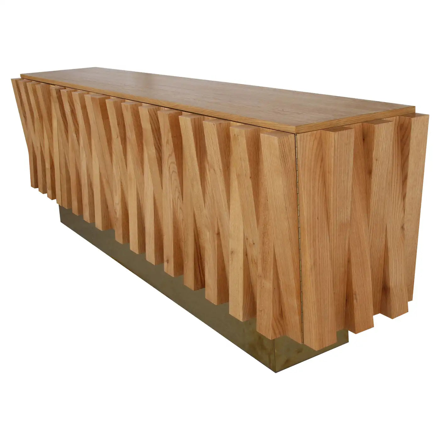 La Studio oak credenza front view