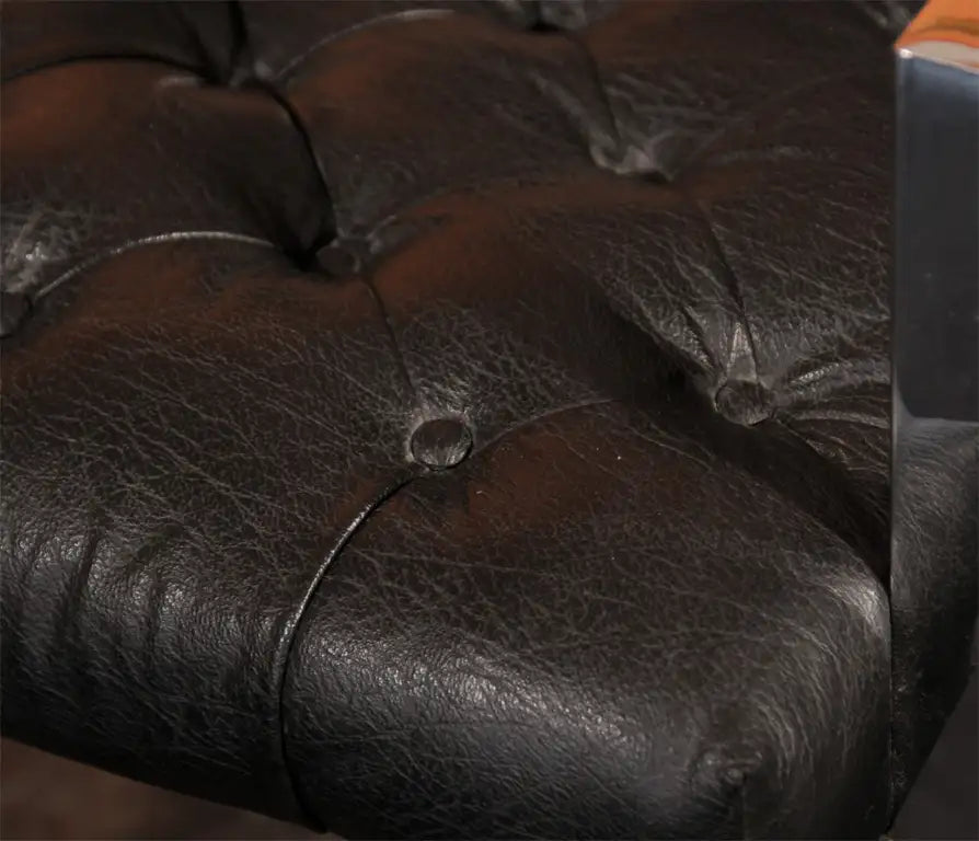 Vintage Milo baughmanThayer Coggin Leather Chairs Restored