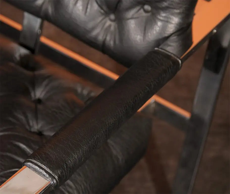 Vintage Milo baughmanThayer Coggin Leather Chairs Restored