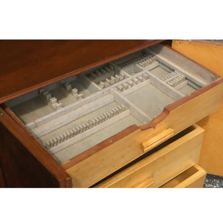 Mid century vintage entertainment wall console