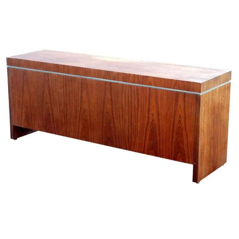 Classic Helikon rosewood kneehole desk credenza