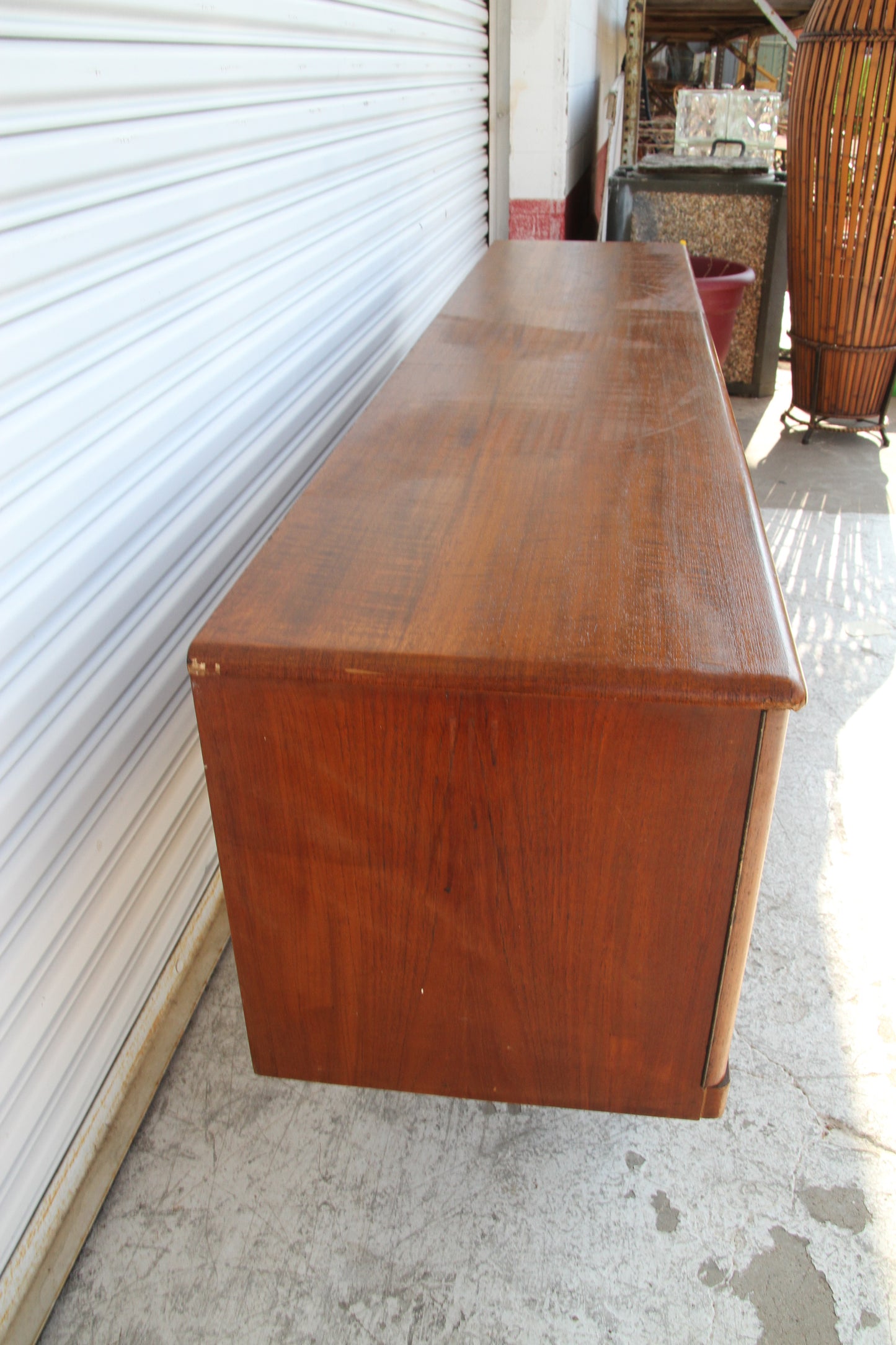 Vintage teak buffet cabinet