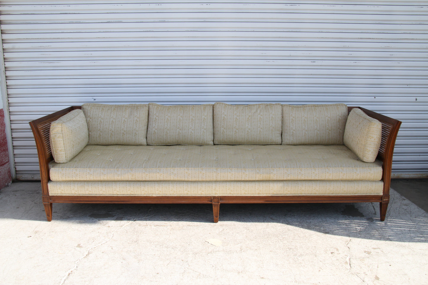 Antique Schoonbeck Company Cane Sofa
