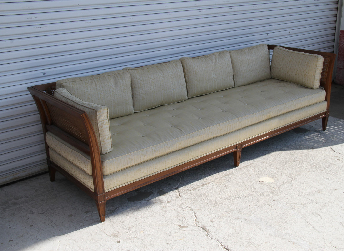 Antique Schoonbeck Company Cane Sofa