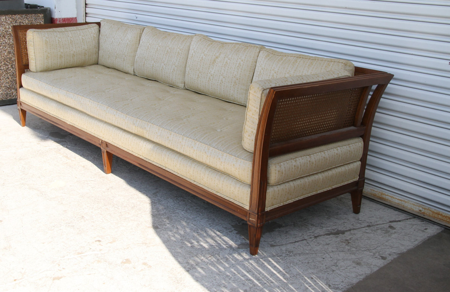 Antique Schoonbeck Company Cane Sofa