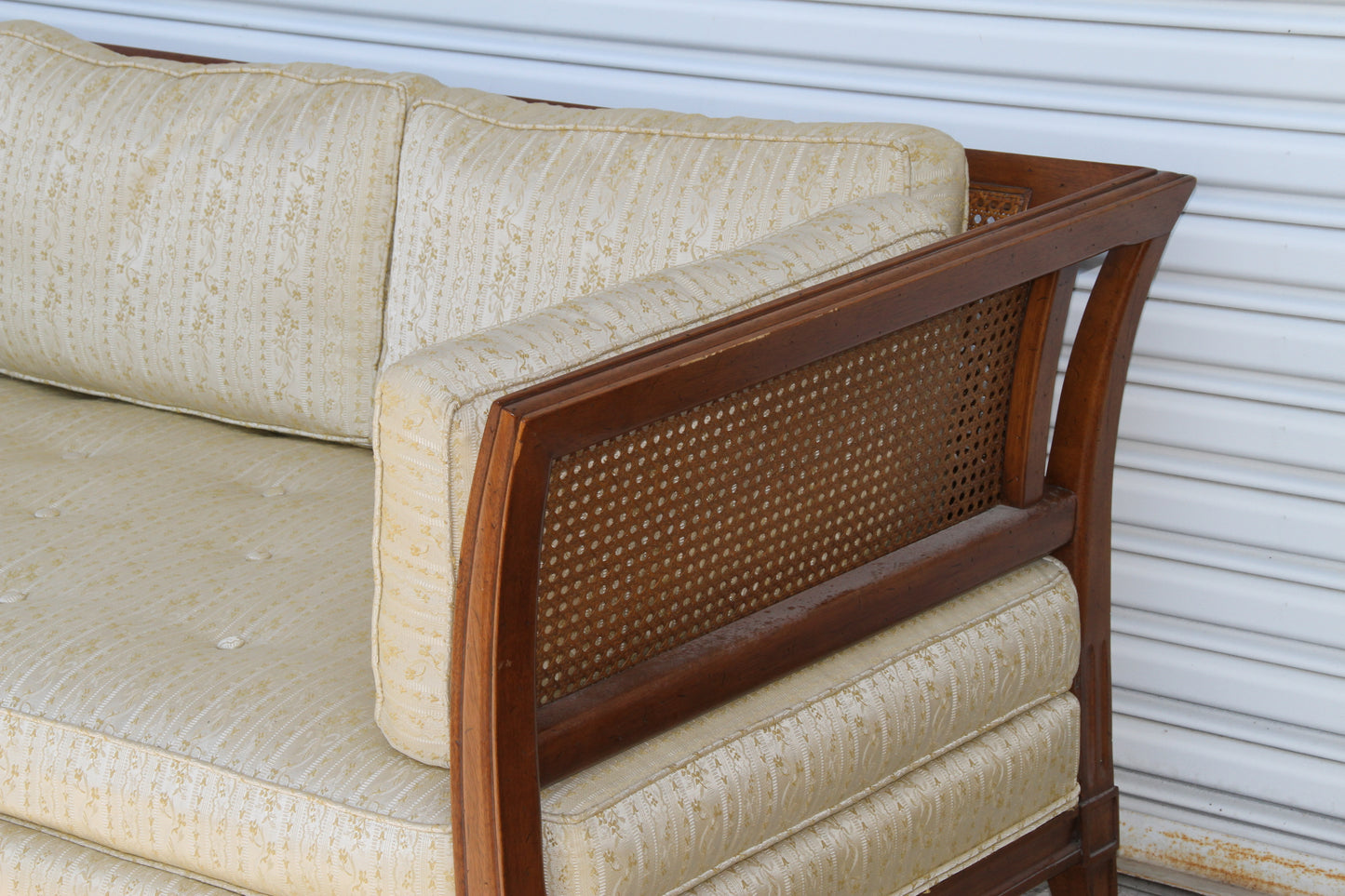 Antique Schoonbeck Company Cane Sofa