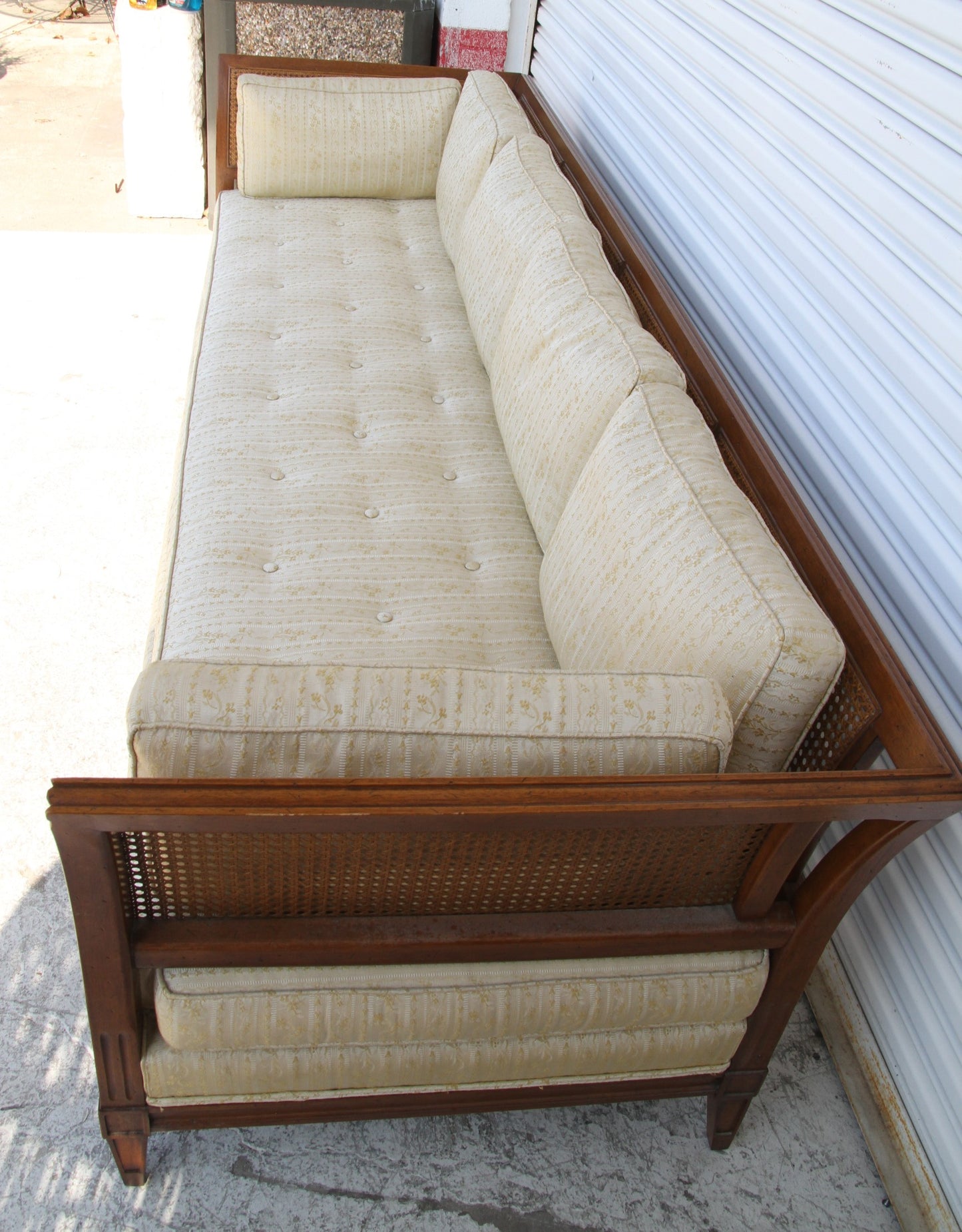 Antique Schoonbeck Company Cane Sofa