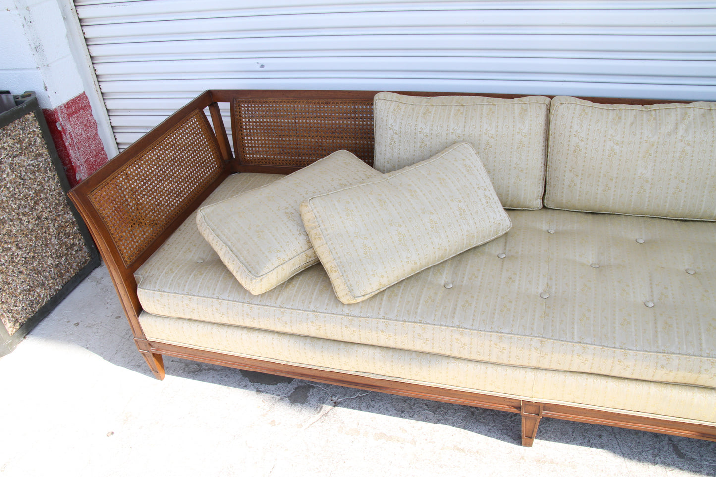 Antique Schoonbeck Company Cane Sofa