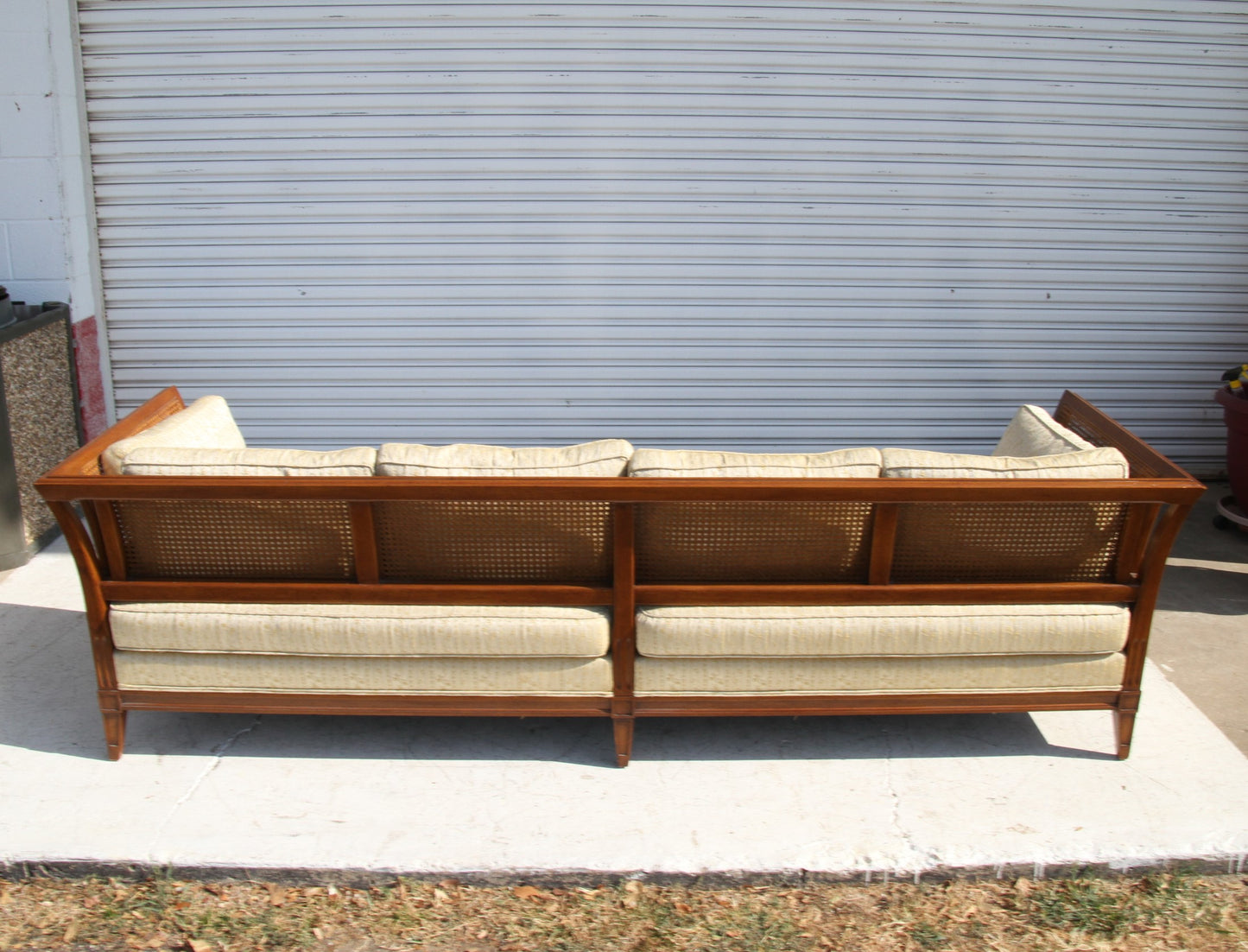 Antique Schoonbeck Company Cane Sofa
