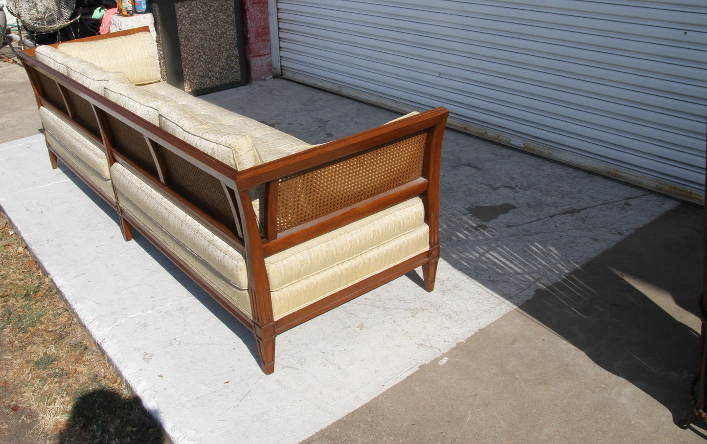 Antique Schoonbeck Company Cane Sofa