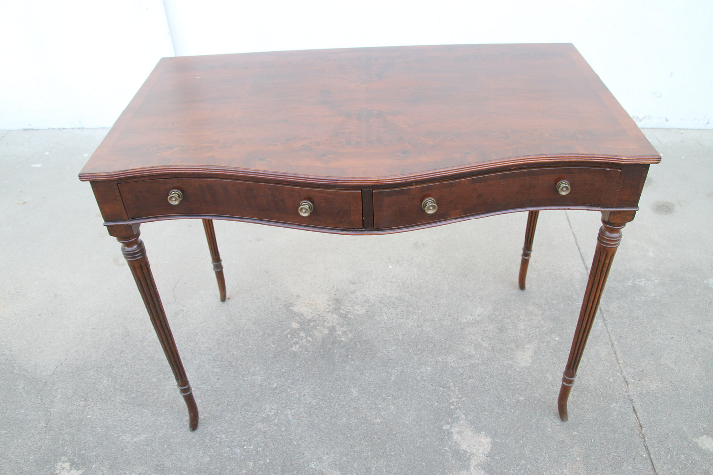 Mahogany 2-Drawer Hall Console Table