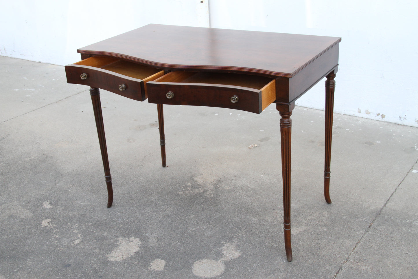 Mahogany 2-Drawer Hall Console Table