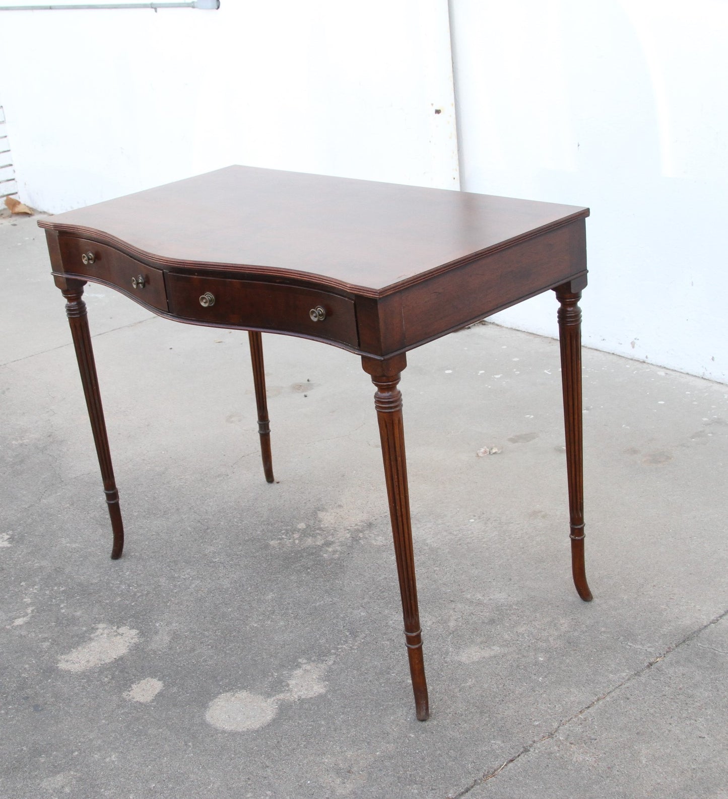 Mahogany 2-Drawer Hall Console Table