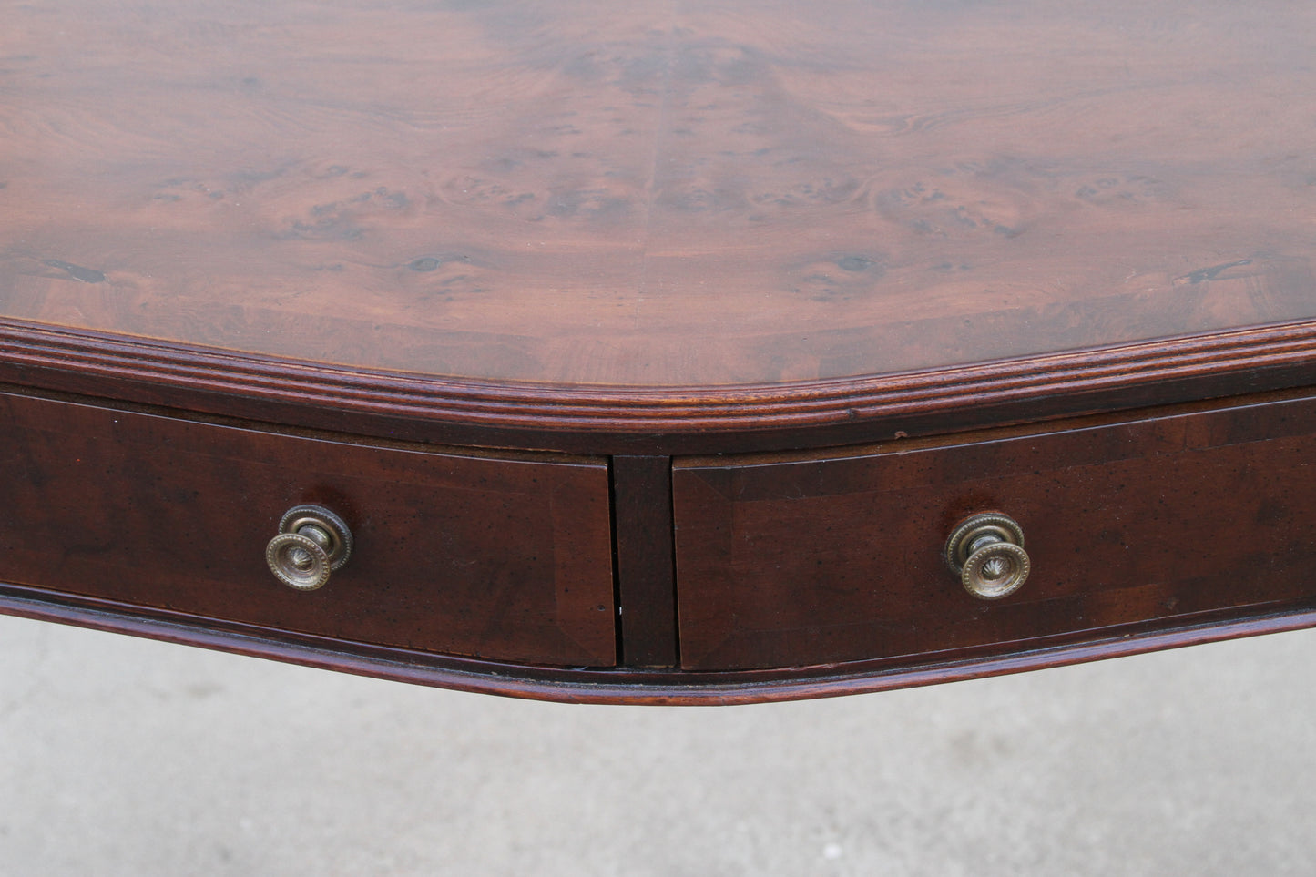 Mahogany 2-Drawer Hall Console Table
