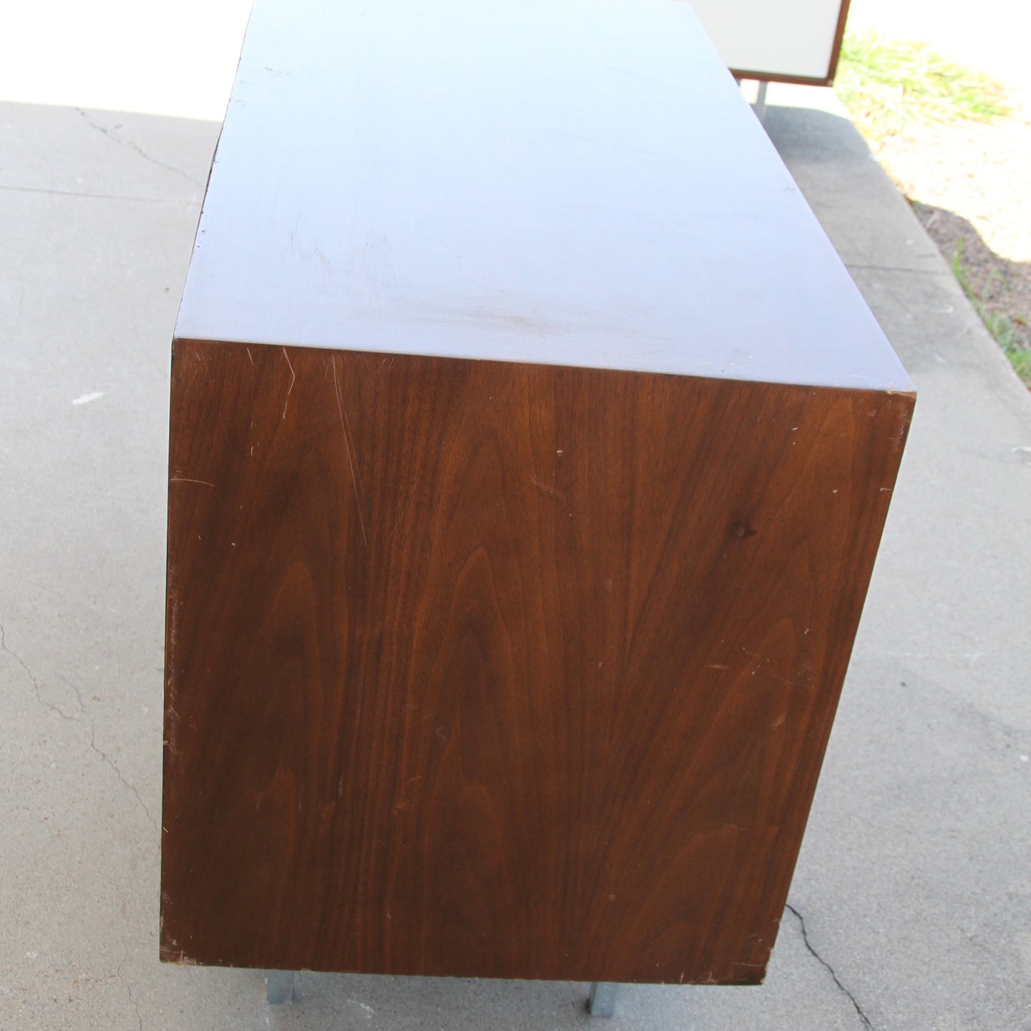 Metro Retro leather top credenza by Knoll furniture