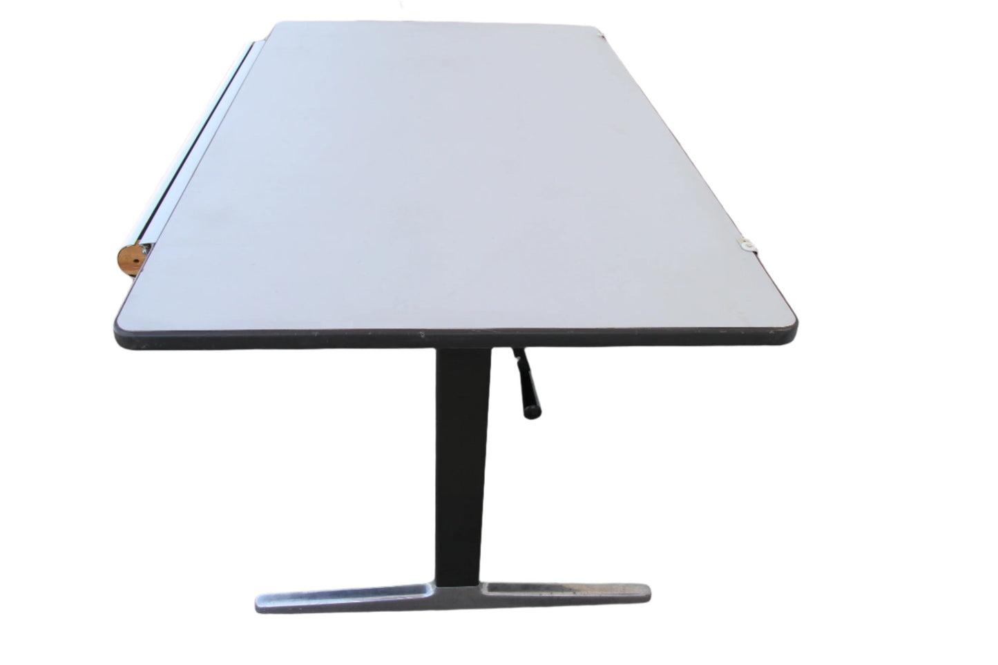 Modern design artist desk on grey carpet