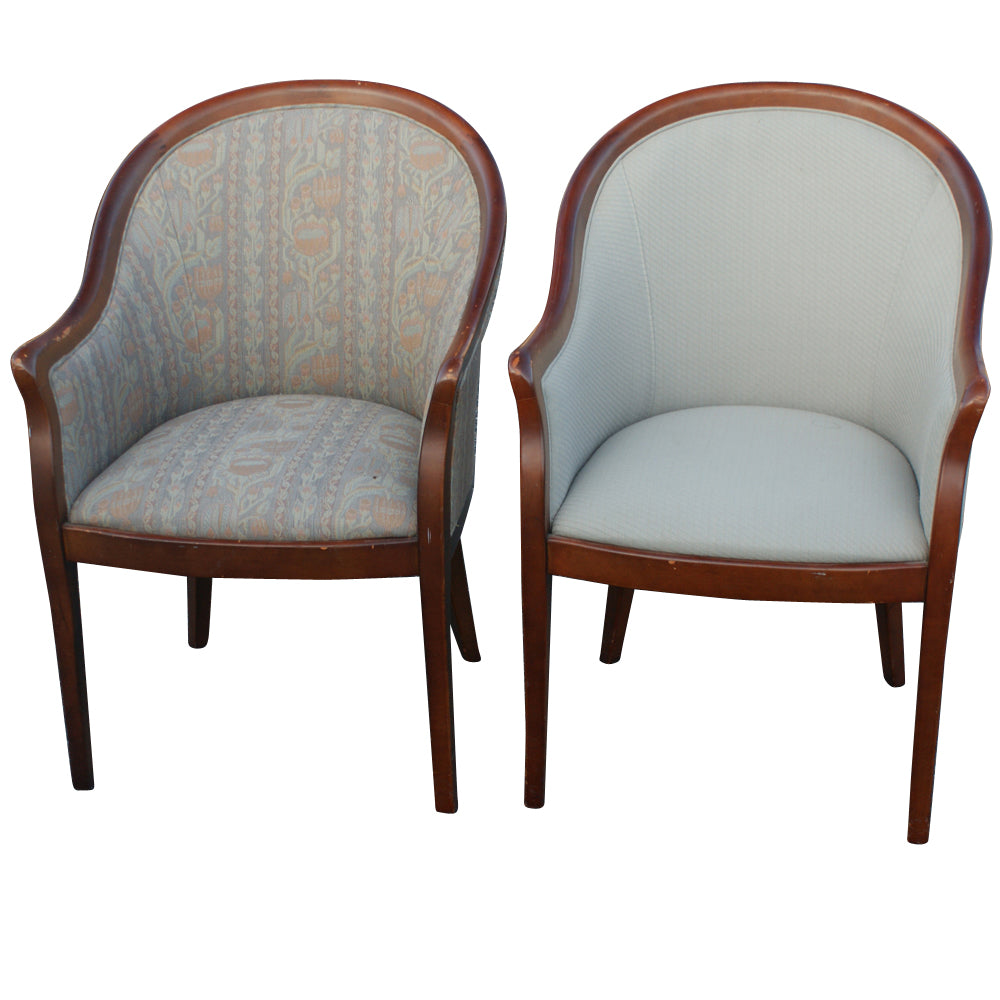 Bernhardt guest side arm chairs Metro Retro Furniture traditional style.
