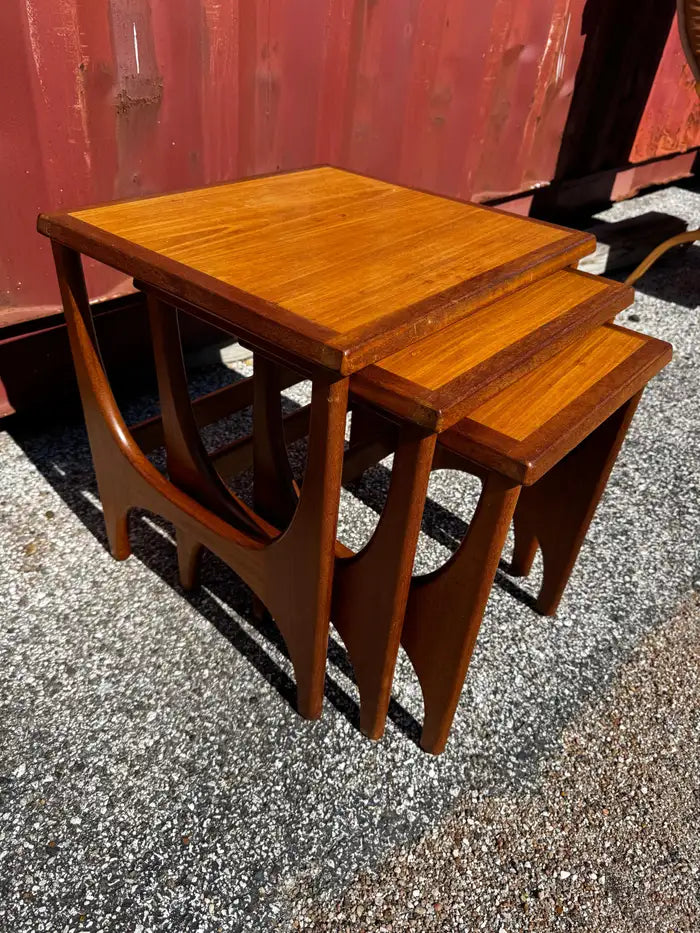 G Plan style Mid Century teak tables