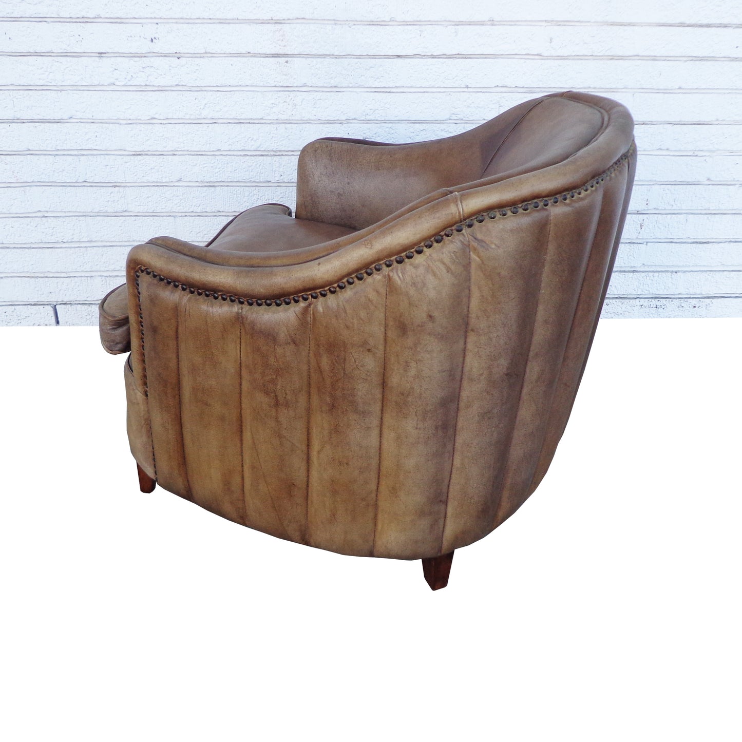 Classic small accent lounge armchair