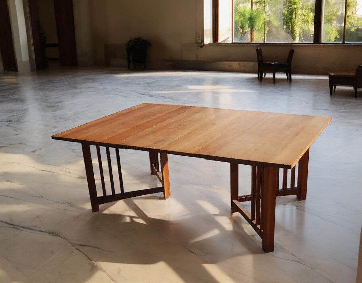 Extension mission arts and crafts trestle table