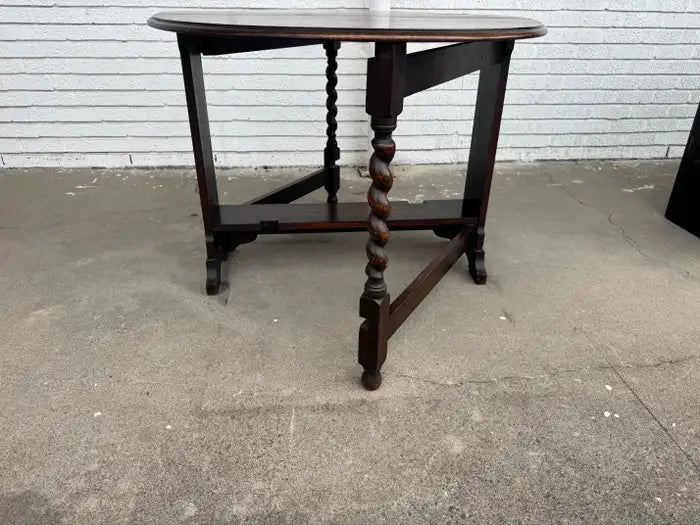 Handcrafted Mid Century drop leaf table