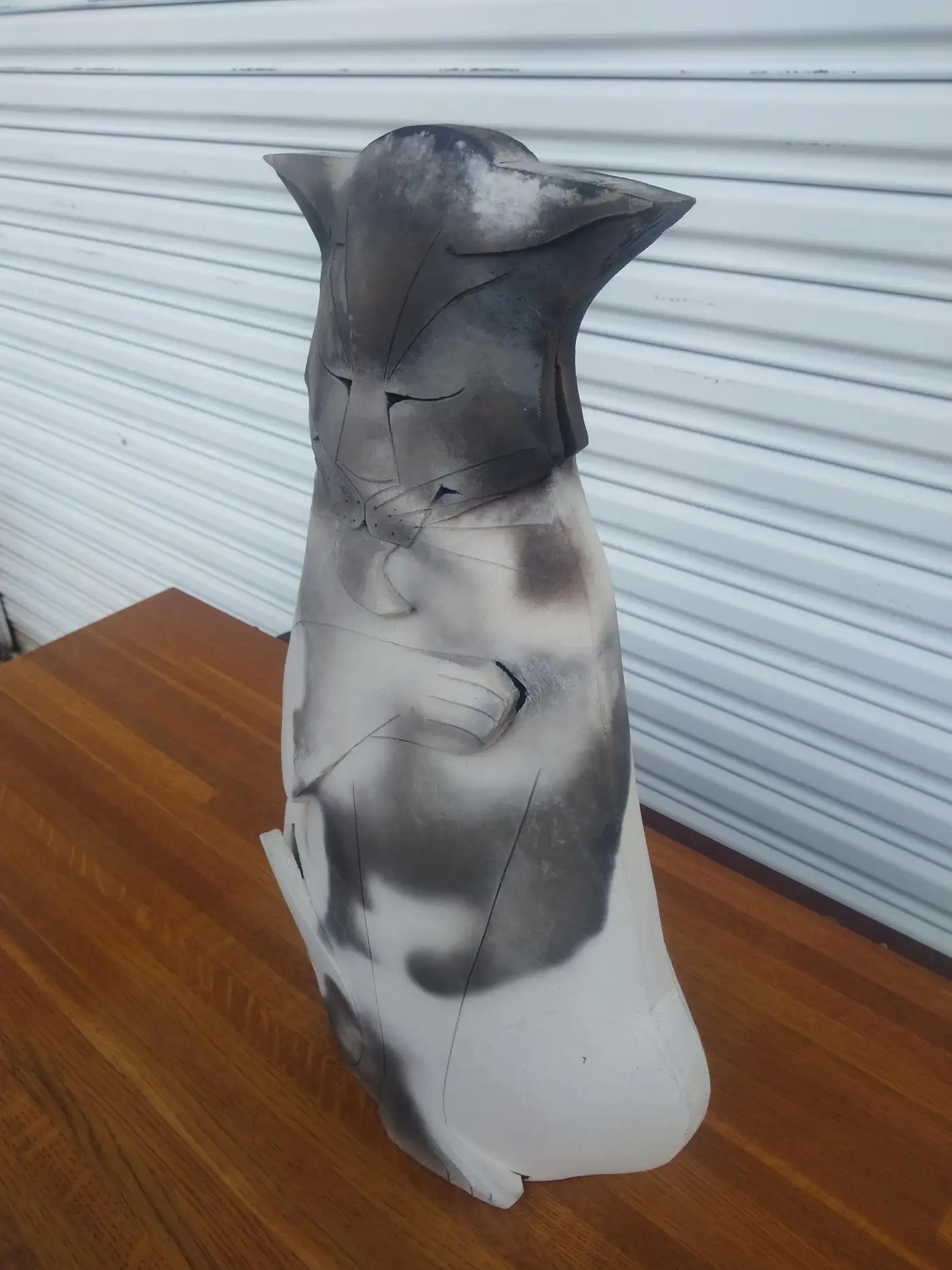 Collectible Dewey studio pottery feline sculpture