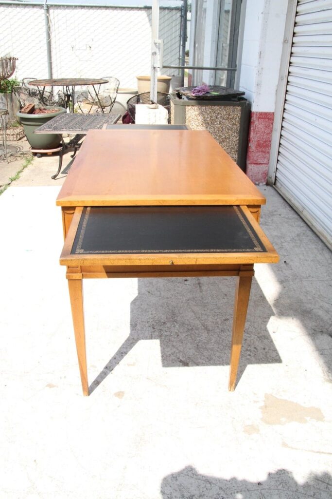 Federal desk with carved wood chair from Beacon Hill