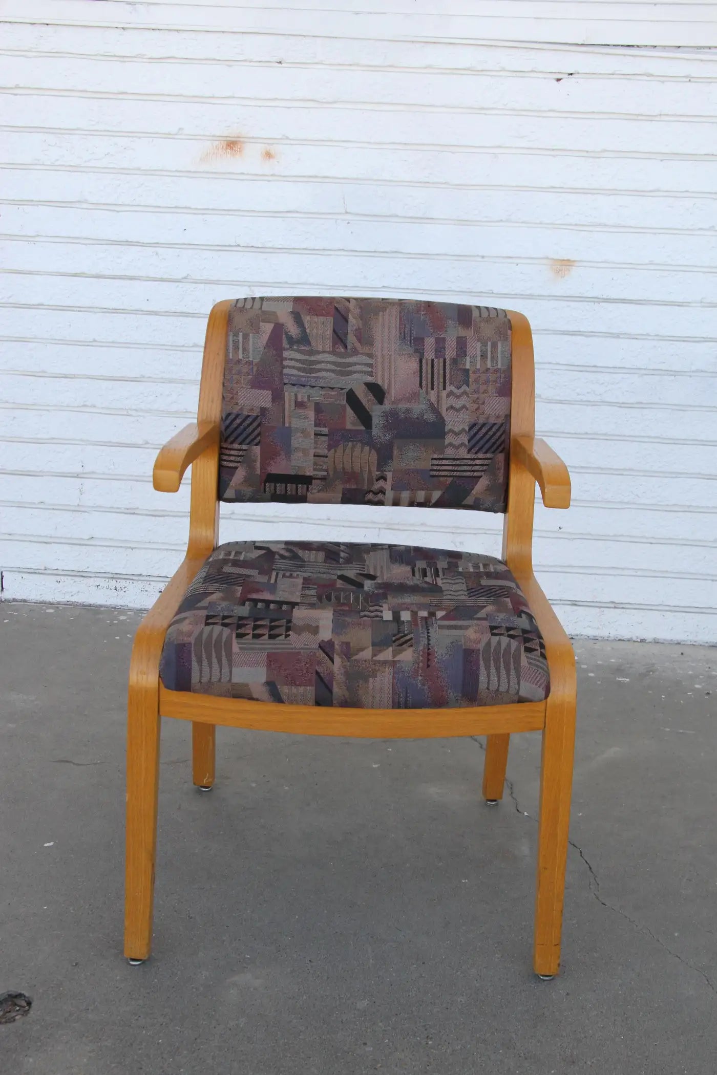 Wooden bentwood chair in retro style