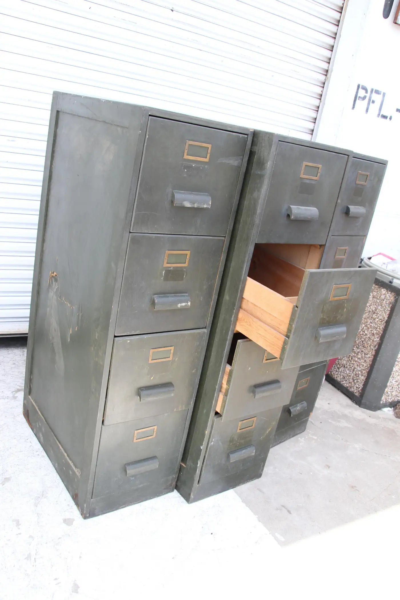 Stylish wood filing cabinet with 4 drawers