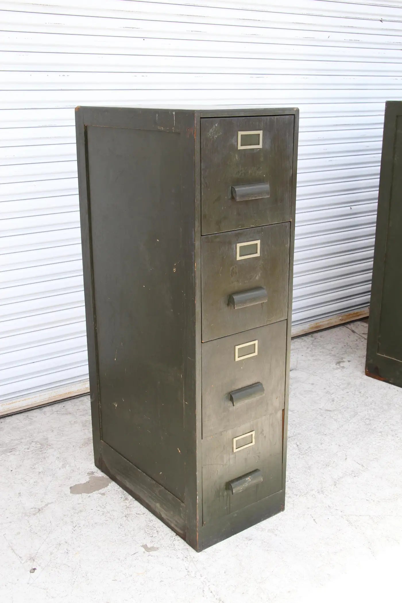 Office wooden file cabinet with four drawers