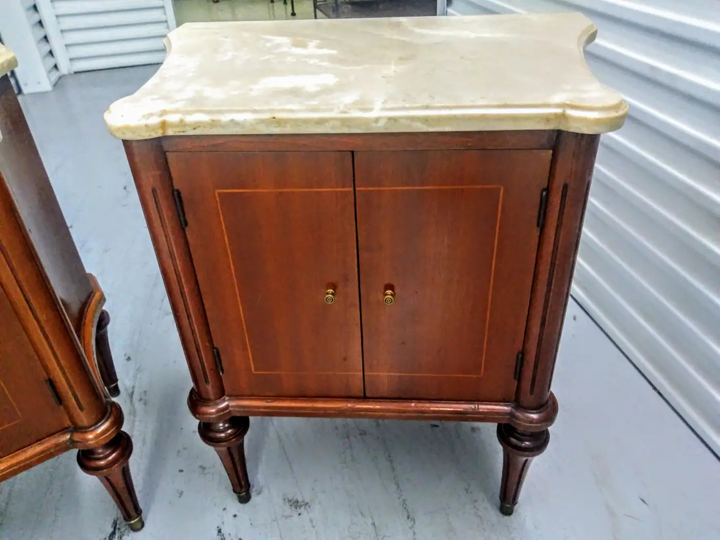 French Directoire nightstands with storage