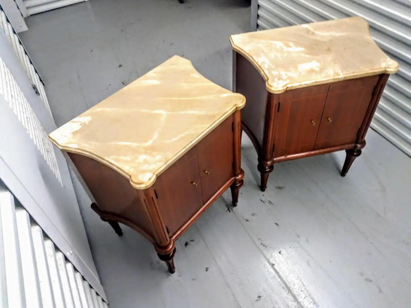 Pair of Louis XVI nightstands with drawers