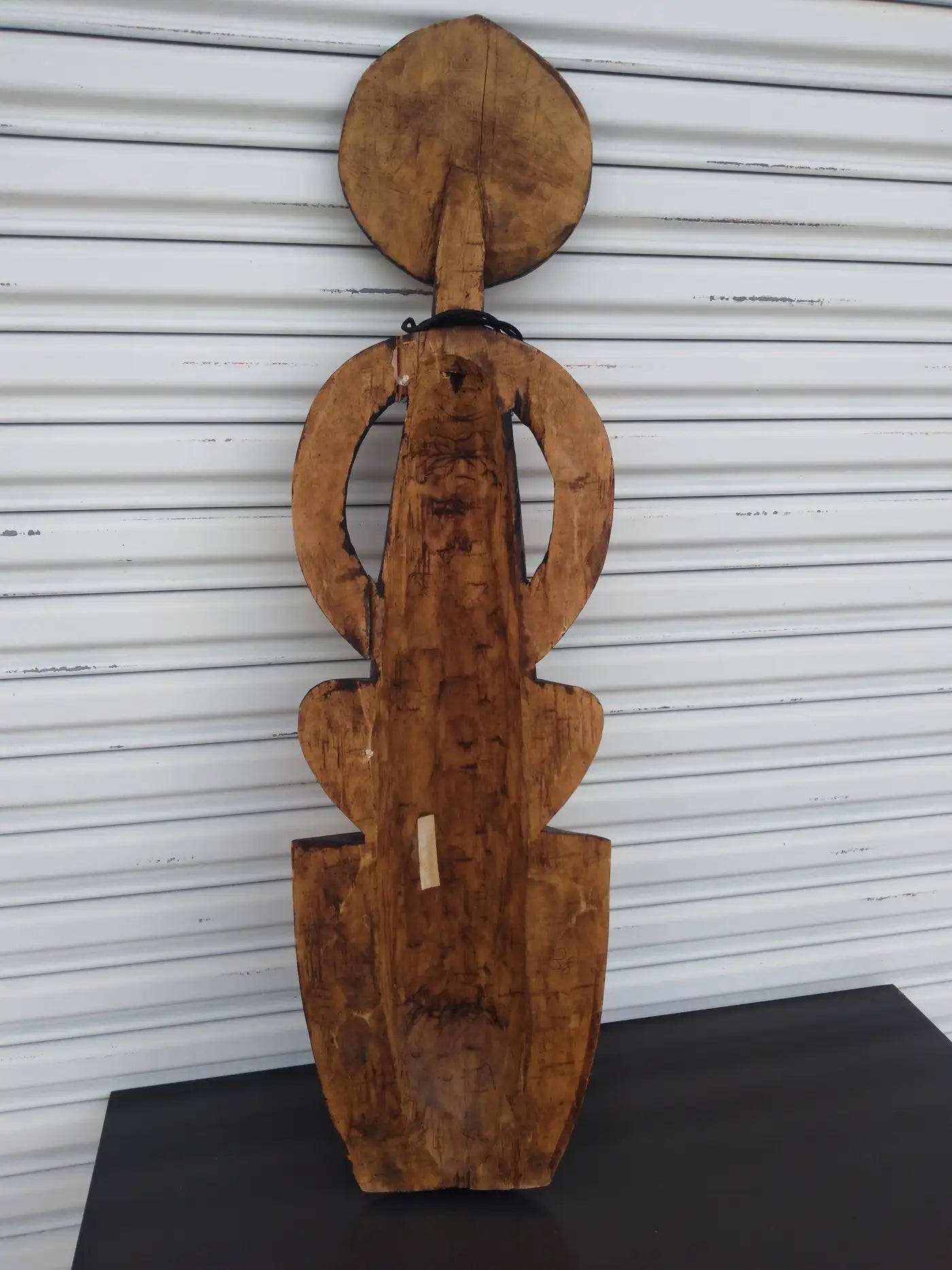 Symbolic African fertility mask statue