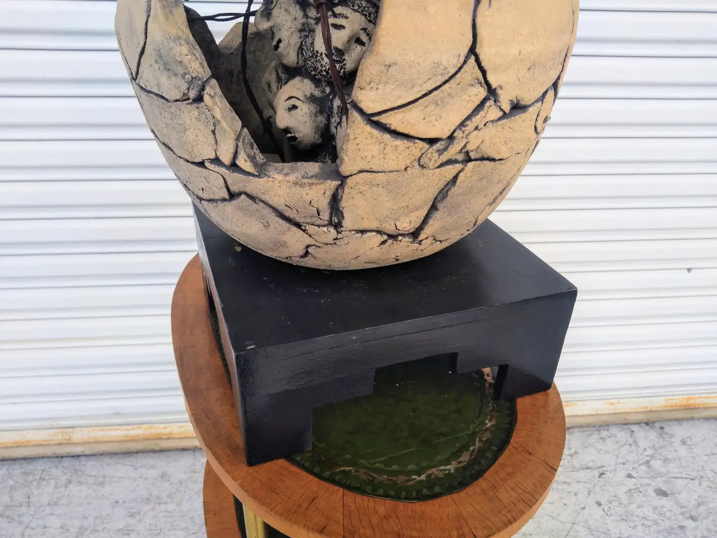 Artisan Raku sculpture featuring Bruny Graves’ signature style