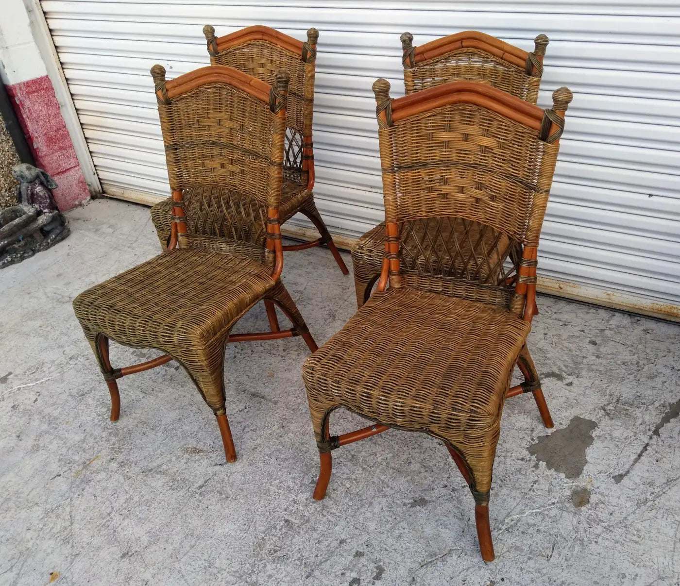 Elegant bamboo and rattan dining set for modern interiors