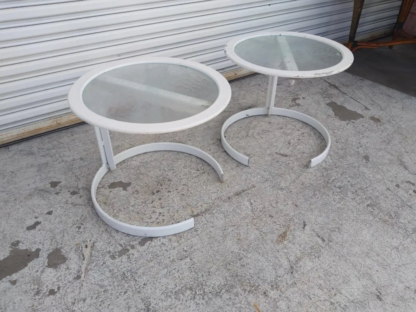 Russell Woodard Cantilever Horseshoe Tables
