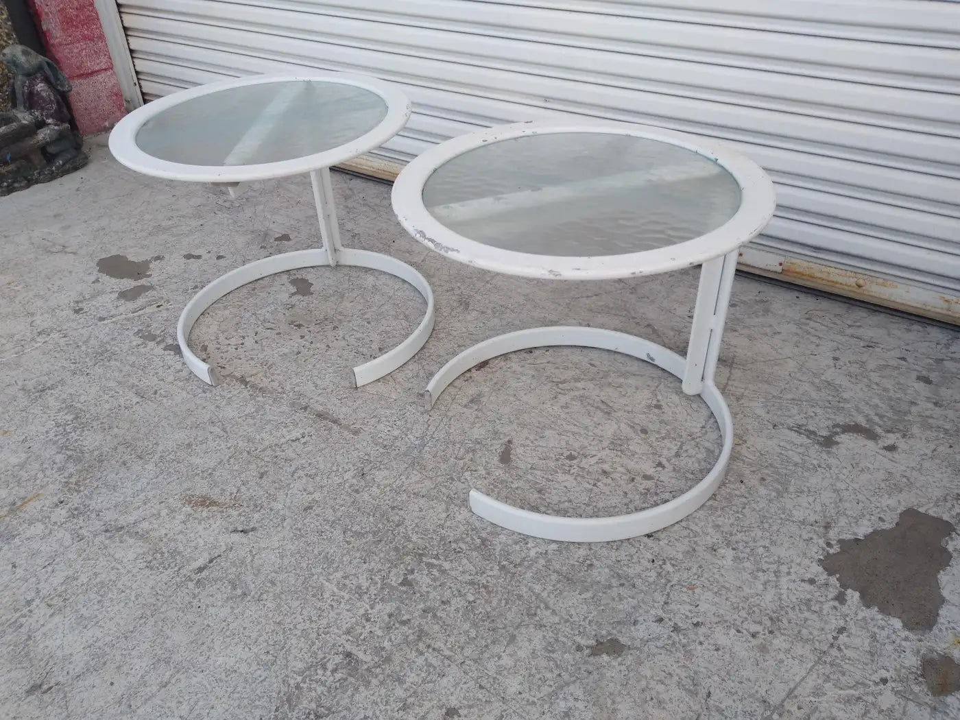 Russell Woodard Cantilever Horseshoe Tables