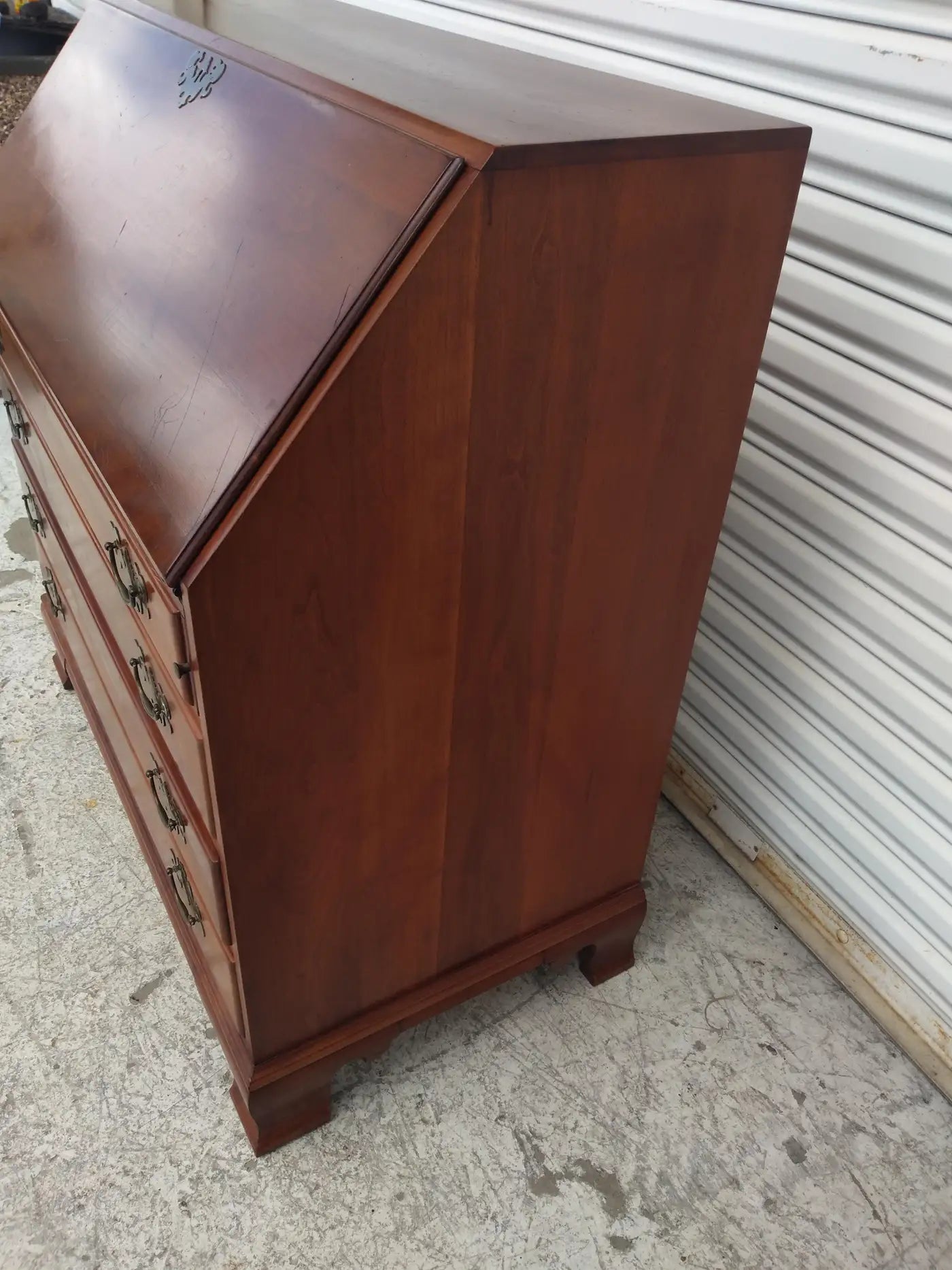 Antique-style Willett Wildwood cherry secretary