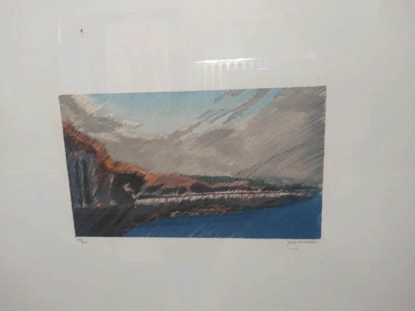 Signed seascape print with numbered edition