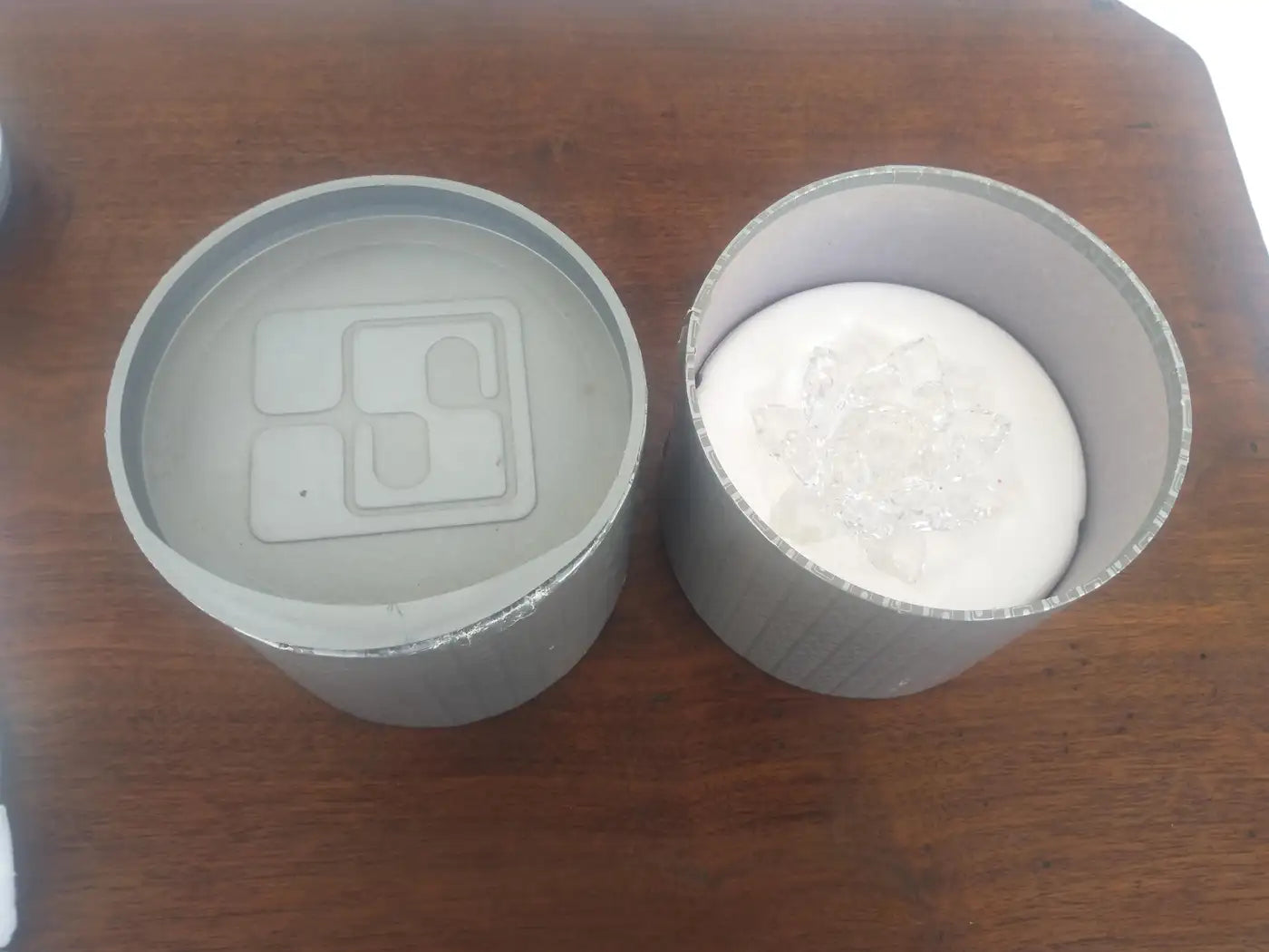 Pair of decorative Swarovski crystal candle holders in box