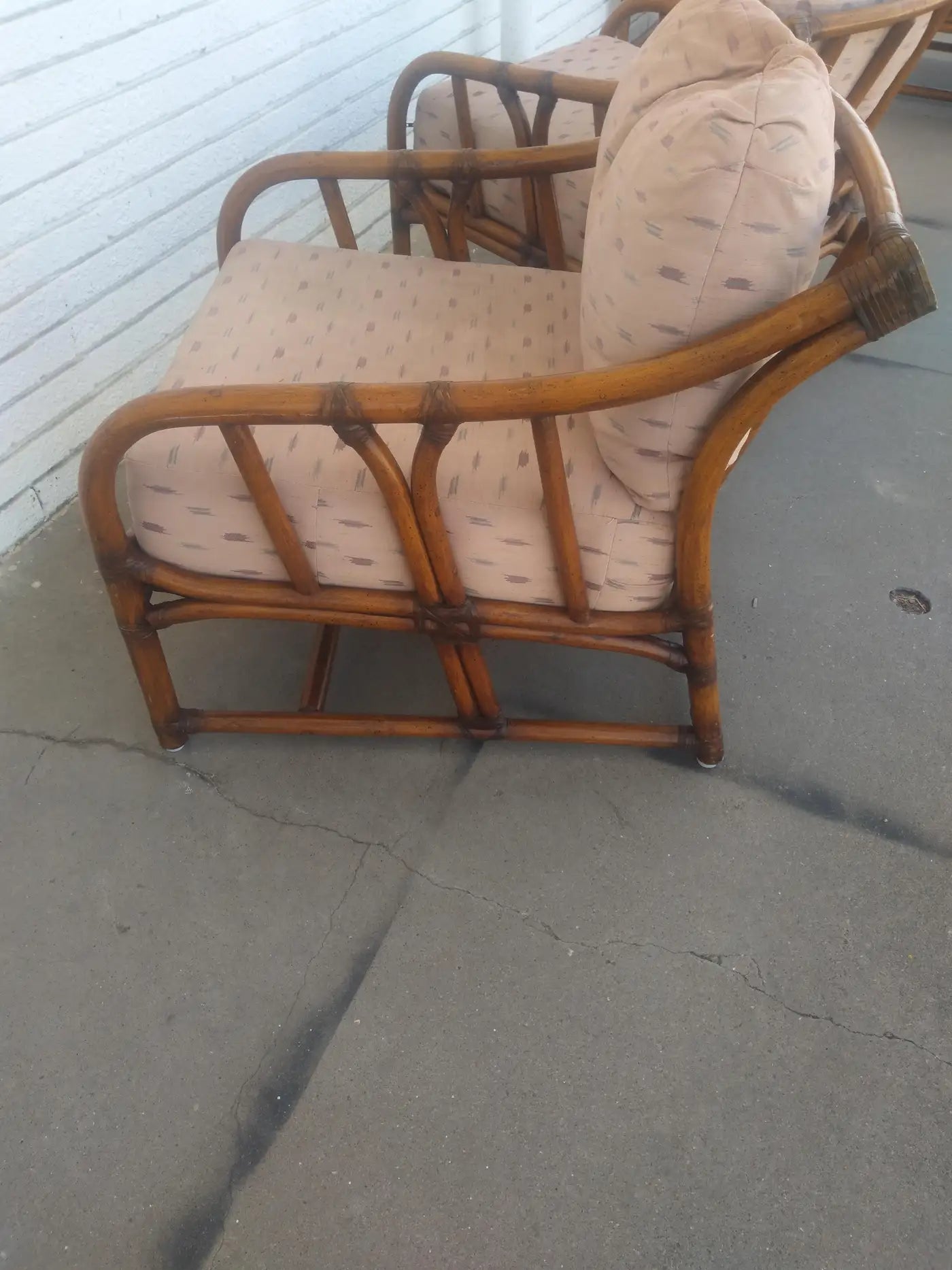 Ficks Reed bamboo furniture set with lounge chairs